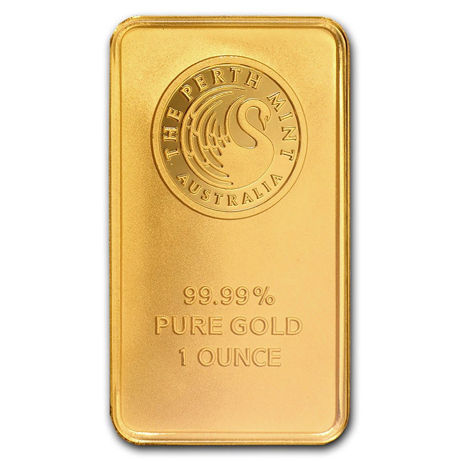 Gold / 1 oz Gold Perth Mint Bar SWP Cayman